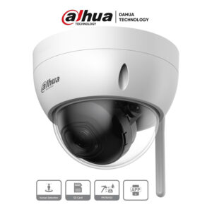 DAHUA IPC-HDBW1430DE-SW - Camara IP Domo Wifi de 4 Megapixeles/ Lente de 2.8 mm/ 90 Grados de Apertura/ IR de 30 Metros/ Ranura para MicroSD/ IP67/ Antivandalica Ik10/ Detección de Humanos SMD/ Hasta 80 Metros de Alcance en Area Abierta