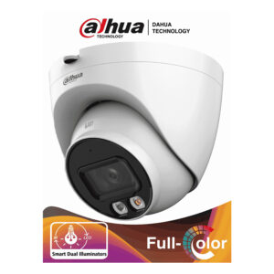 DAHUA IPC-HDW2449T-S-IL - Camara Domo IP de 4 Megapíxeles/ Con Iluminador Dual Inteligente+Full Color/ WizSense/ Lente de 2.8mm/ 95 Grados/ Micrófono Integrado/30 Mts de IR y Luz Visible/Metálica/Ranura MicroSD/WDR de 120 dB/SMD Plus/PoE