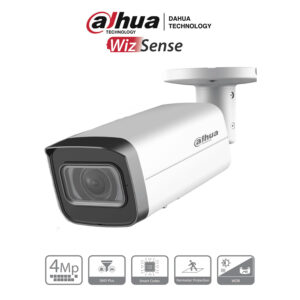 DAHUA IPC-HFW2441T-ZS - Camara IP Bullet de 4 Megapixeles/ Lente Motorizado de 2.7 a 13.5 mm/ WizSense/ IR de 60 Metros/ SMD Plus/ Protección Perimetral/ Ranura para MicroSD/ IP67/ Ik10