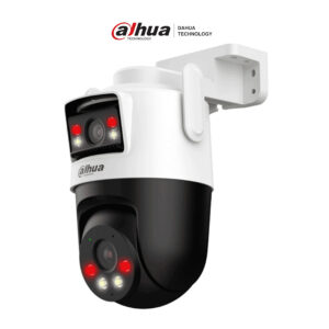 DAHUA IPC-WPT1339DD-SW-3E2-PV -Cámara IP PT Wifi Dual de 6 MP/ Dos lentes de 3 MP cada uno (fijo y PT), Iluminador Dual Inteligente, IR 50m, Microfono y Altavoz Integrados, IA, Autotracking, Disuasión activa, Ranura MicroSD