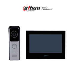 DAHUA KTW02 - Kit de Videoportero IP Wifi/ Monitor de 7 Pulgadas Wifi/ 6&1 E&S de Alarma/ Soporta PoE/ Frente de Calle con Camara de 2 Megapixeles/ Ranura MicroSD/ Apertura de Puerta/ Soporta Hasta 3000 Tarjetas/ IP65
