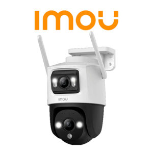 IMOU Cruiser Dual 10MP (IPC-S7XN-10M0WED ) - Cámara IP PT Dual Wifi Full Color con lente Fijo de 5 Megapixeles + Lente PT 5 Megapixeles. Cuenta con 30 m de Iluminación Nocturna y Audio Bidireccional con micrófono y tecnología IMOU Sense