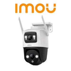 IMOU Cruiser Dual 8MP (IPC-S7XN-8M0WED) - Cámara IP PT Wifi Dual de 8MP con lente fijo y PT de 3MP, visión nocturna de 30m, micrófono y altavoz integrados, audio bidireccional y inteligencia artificial