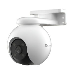 PT WiFi / (3K) 5MP / Visión 360° / Detección humana / Detección de Vehiculo / Sirena / Luz Parpadeante / Colores en Oscuridad / Micro SD / Presets / Autoseguimiento / Exterior